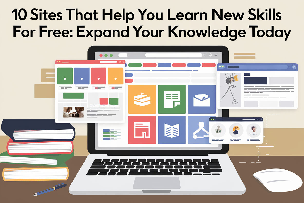 10 Sites That Help You Learn New Skills for Free: Expand Your Knowledge Today Cover Photo